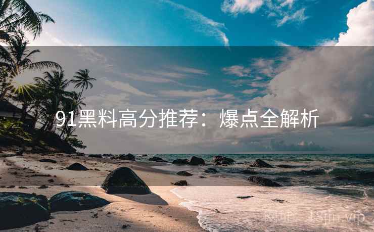 91黑料高分推荐：爆点全解析